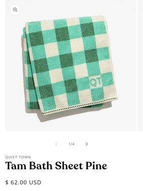 Quiet Town Tam Bath Sheet Pine